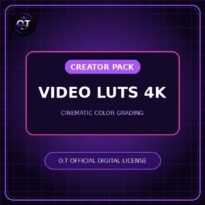 حزمة فلاتر ومؤثرات المونتاج السينمائي O.T Video LUTs 4K